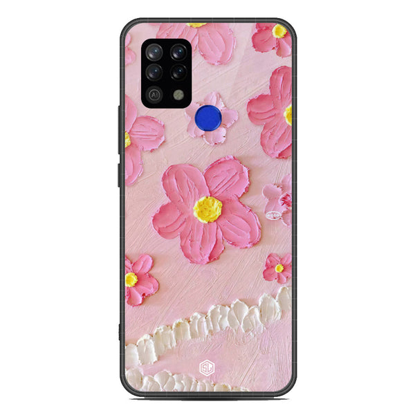 Floral Series Soft Phone Case - Metal Case - Design 2 - Tecno Pova