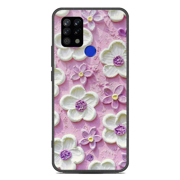 Floral Series Soft Phone Case - Metal Case - Design 4 - Tecno Pova