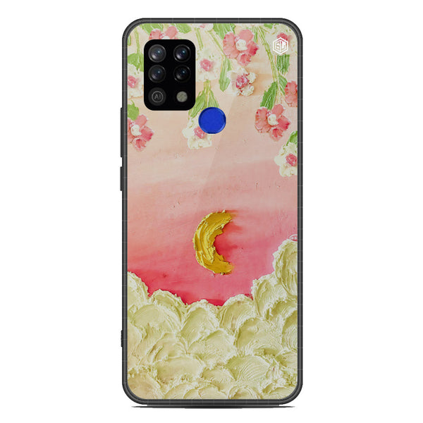 Floral Series Soft Phone Case - Metal Case - Design 7 - Tecno Pova