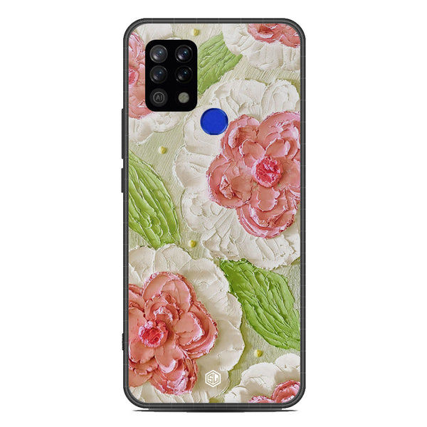 Floral Series Soft Phone Case - Metal Case - Design 13 - Tecno Pova