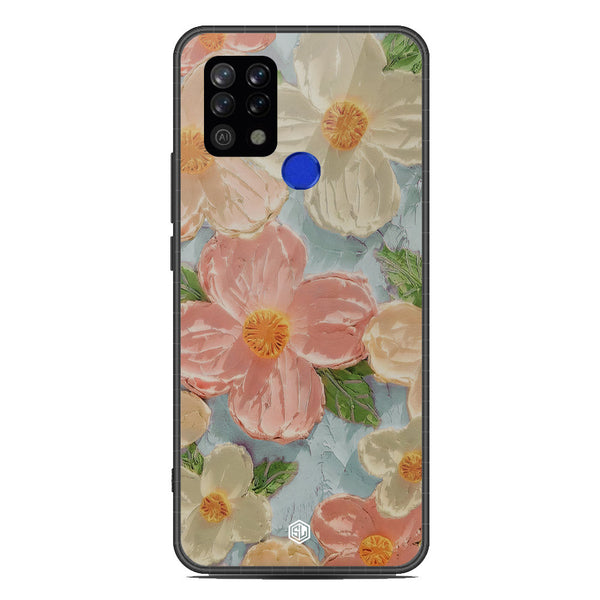 Floral Series Soft Phone Case - Metal Case - Design 16 - Tecno Pova
