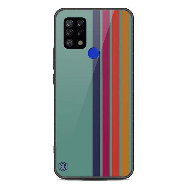 Retro Stripes Series Soft Phone Case - Metal Case - Design 5 - Tecno Pova