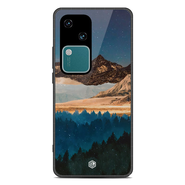 Mountains Wanderlust Series Soft Phone Case - Premium Glass Case - Design 1 - Vivo V30