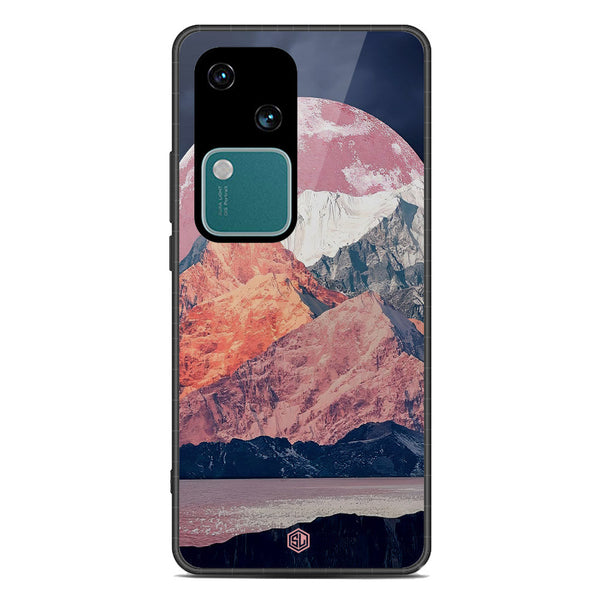 Mountains Wanderlust Series Soft Phone Case - Premium Glass Case - Design 5 - Vivo V30