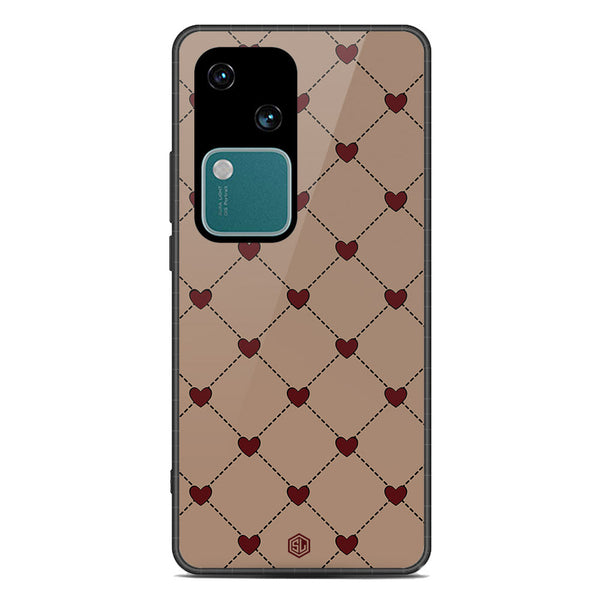 Trending Designs Series Soft Phone Case - Premium Glass Case - Design 1 - Vivo S18