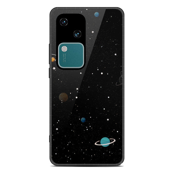 Space Series Soft Phone Case - Premium Glass Case - Design 3 - Vivo V30
