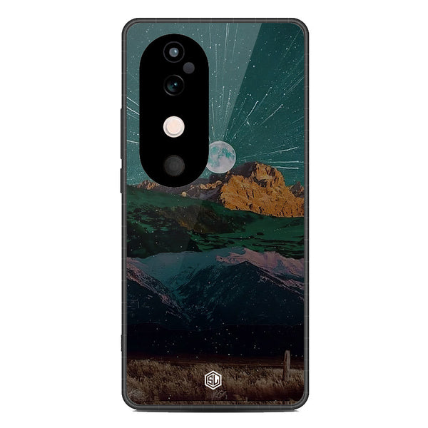 Mountains Wanderlust Series Soft Phone Case - Metal Case - Design 3 - Vivo V40
