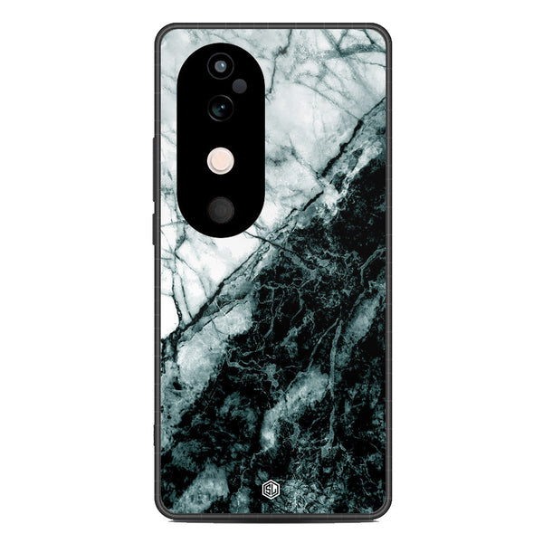 Marble Series Soft Phone Case - Metal Case - Design 6 - Vivo V40