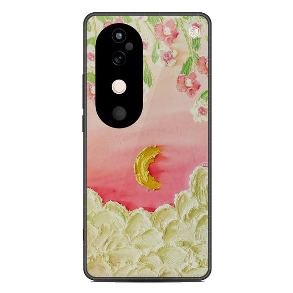 Floral Series Soft Phone Case - Metal Case - Design 7 - Vivo V40