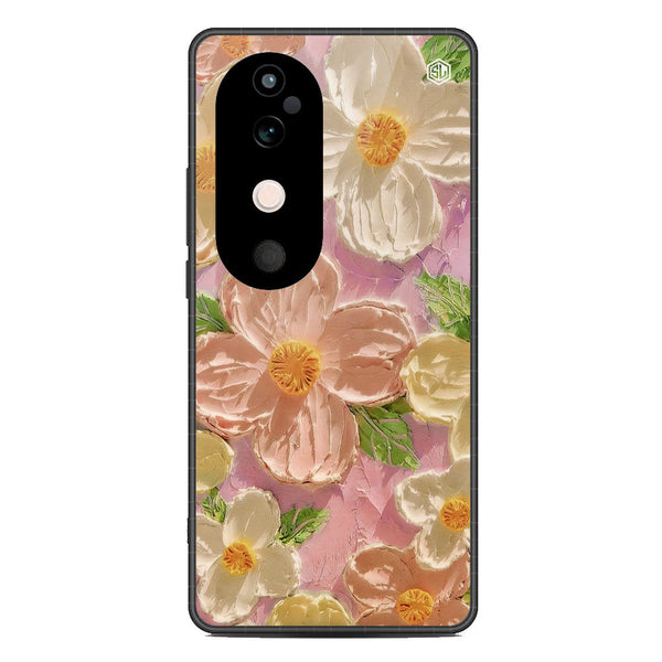 Floral Series Soft Phone Case - Metal Case - Design 11 - Vivo V40