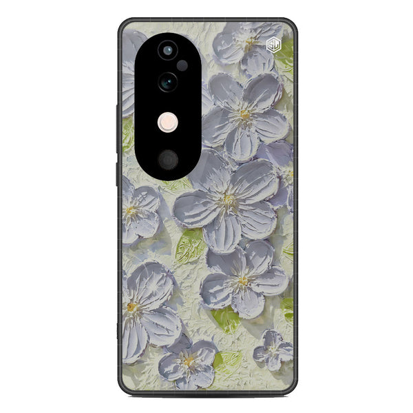 Floral Series Soft Phone Case - Metal Case - Design 12 - Vivo V40