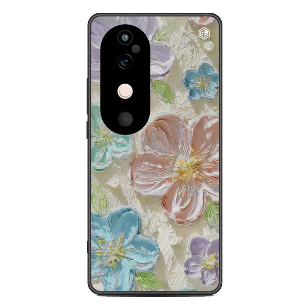 Floral Series Soft Phone Case - Metal Case - Design 14 - Vivo V40