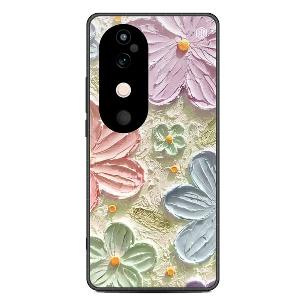 Floral Series Soft Phone Case - Metal Case - Design 15 - Vivo V40
