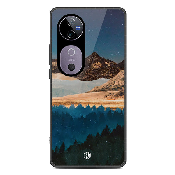 Mountains Wanderlust Series Soft Phone Case - Metal Case - Design 1 - Vivo V40