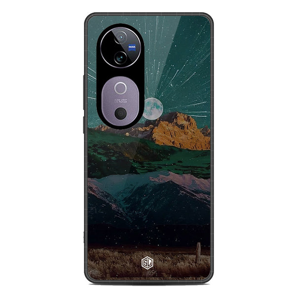 Mountains Wanderlust Series Soft Phone Case - Metal Case - Design 3 - Vivo V40