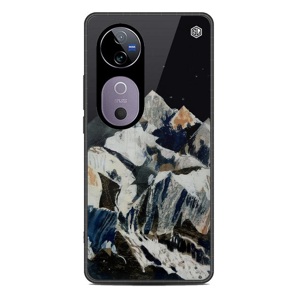 Mountains Wanderlust Series Soft Phone Case - Metal Case - Design 4 - Vivo V40 Pro