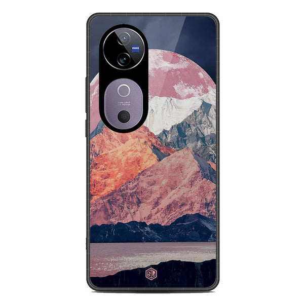 Mountains Wanderlust Series Soft Phone Case - Metal Case - Design 5 - Vivo V40