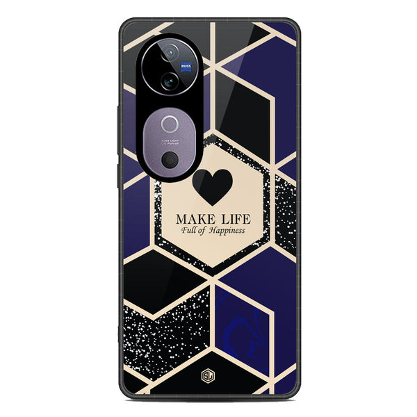 Happiness Series Soft Phone Case - Metal Case - Design 1 - Vivo S19 Pro