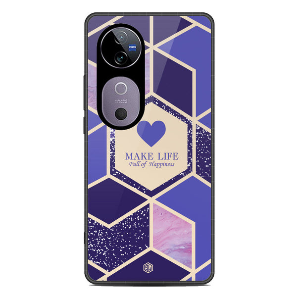 Happiness Series Soft Phone Case - Metal Case - Design 2 - Vivo S19 Pro