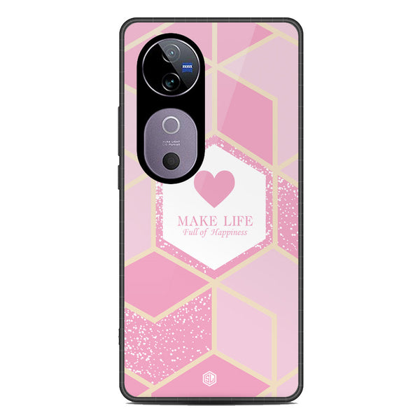 Happiness Series Soft Phone Case - Metal Case - Design 3 - Vivo S19 Pro
