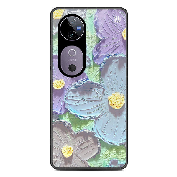 Floral Series Soft Phone Case - Metal Case - Design 1 - Vivo S19 Pro