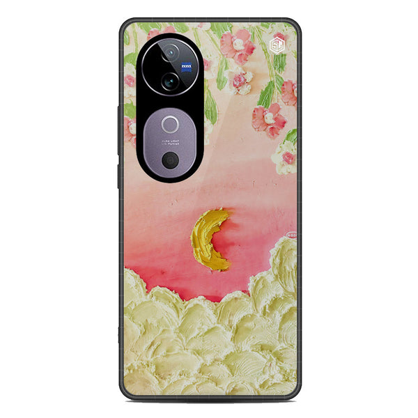 Floral Series Soft Phone Case - Metal Case - Design 7 - Vivo V40