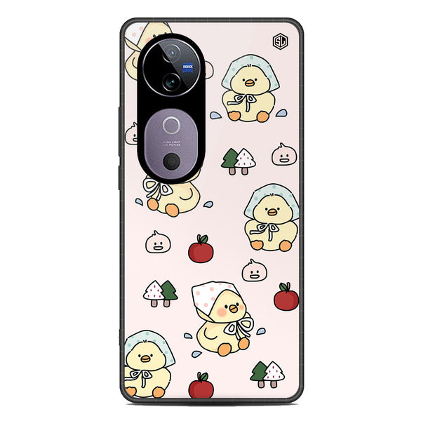 Cute Chic Series Soft Phone Case - Premium Glass Case - Design 2 - Vivo S19 Pro