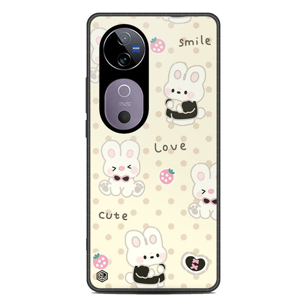 Cute Chic Series Soft Phone Case - Premium Glass Case - Design 4 - Vivo S19 Pro