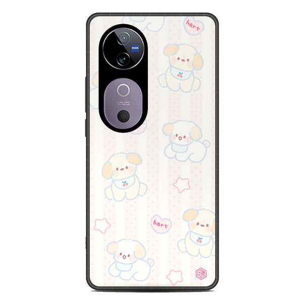 Cute Chic Series Soft Phone Case - Premium Glass Case - Design 5 - Vivo S19 Pro