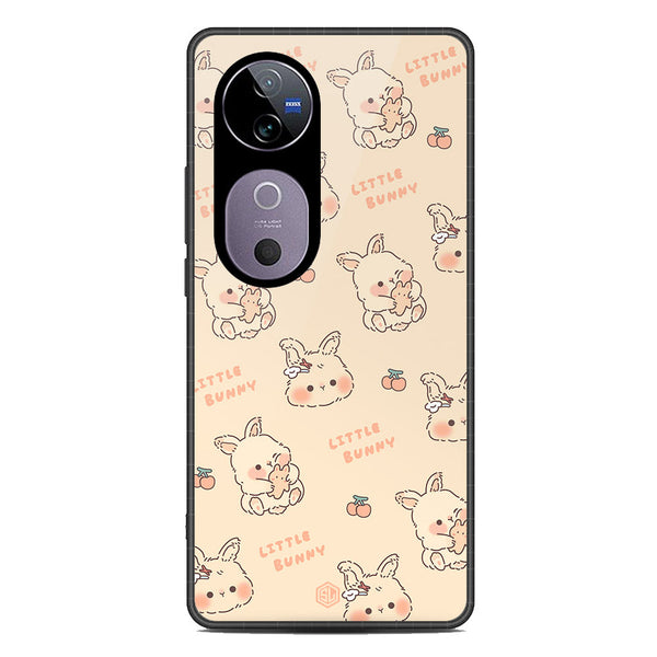 Cute Korean Design Series Soft Phone Case - Premium Glass Case - Design 2 - Vivo S19 Pro