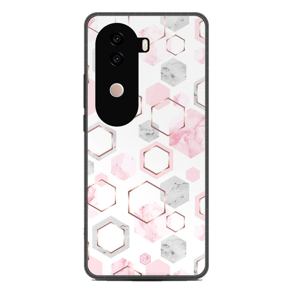 Stylish Marble Series Soft Phone Case - Metal Case - Design 4 - Vivo iQOO Z9s