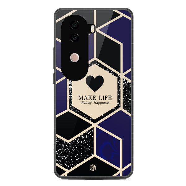Happiness Series Soft Phone Case - Metal Case - Design 1 - Vivo iQOO Z9s