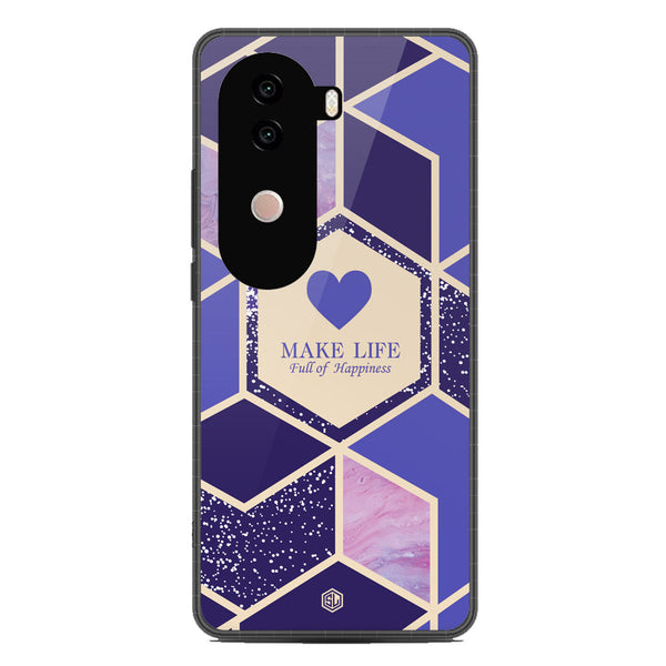 Happiness Series Soft Phone Case - Metal Case - Design 2 - Vivo iQOO Z9s