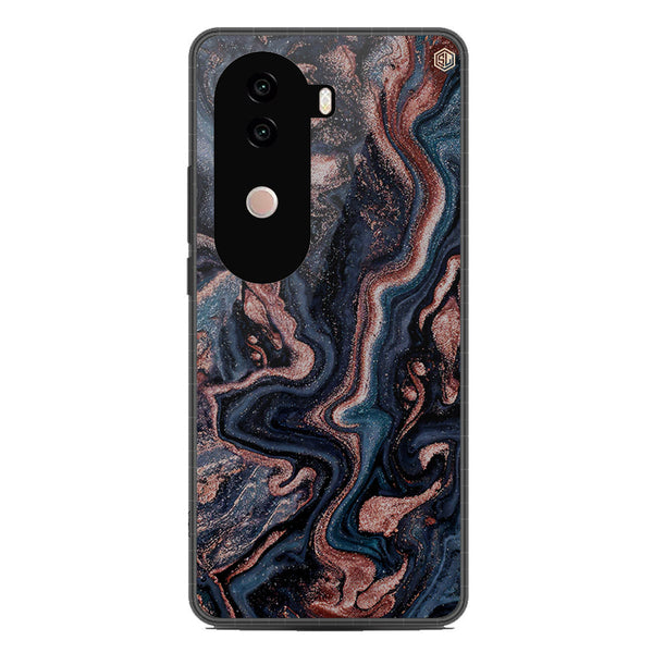 Marble Series Soft Phone Case - Metal Case - Design 4 - Vivo iQOO Z9s