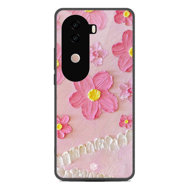 Floral Series Soft Phone Case - Metal Case - Design 2 - Vivo V40e