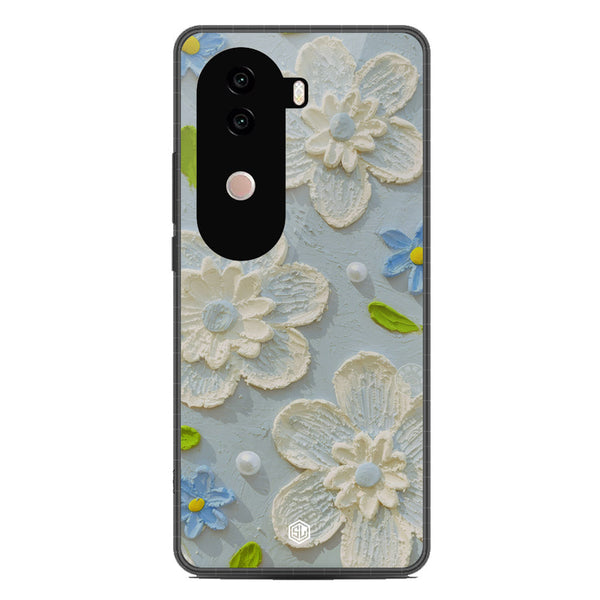 Floral Series Soft Phone Case - Metal Case - Design 3 - Vivo iQOO Z9s