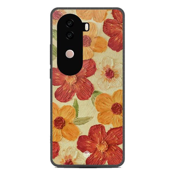 Floral Series Soft Phone Case - Metal Case - Design 6 - Vivo iQOO Z9s