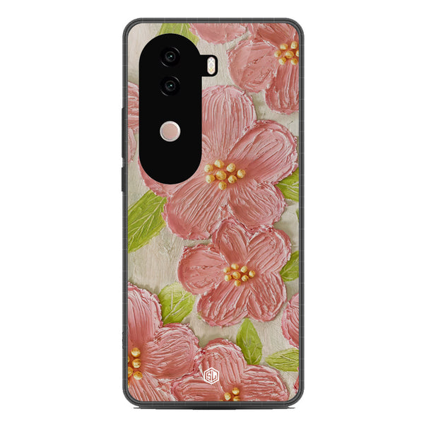 Floral Series Soft Phone Case - Metal Case - Design 9 - Vivo iQOO Z9s