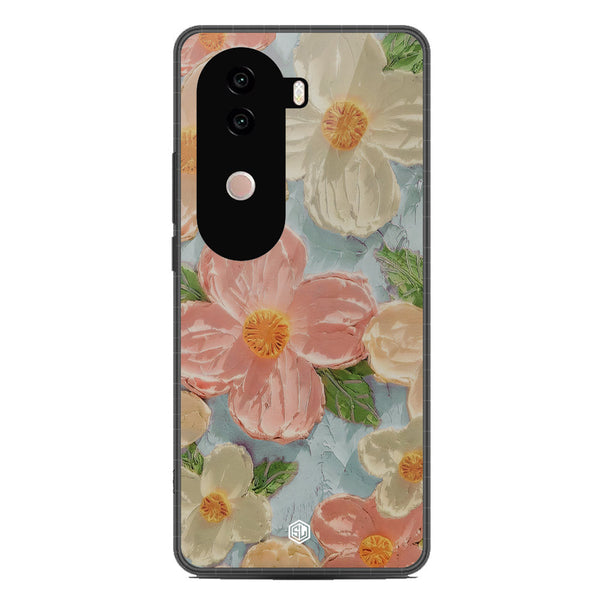 Floral Series Soft Phone Case - Metal Case - Design 16 - Vivo iQOO Z9s