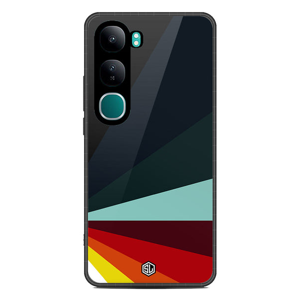 Retro Stripes Series Soft Phone Case - Metal Case - Design 1 - Vivo V40 Lite (IDN)