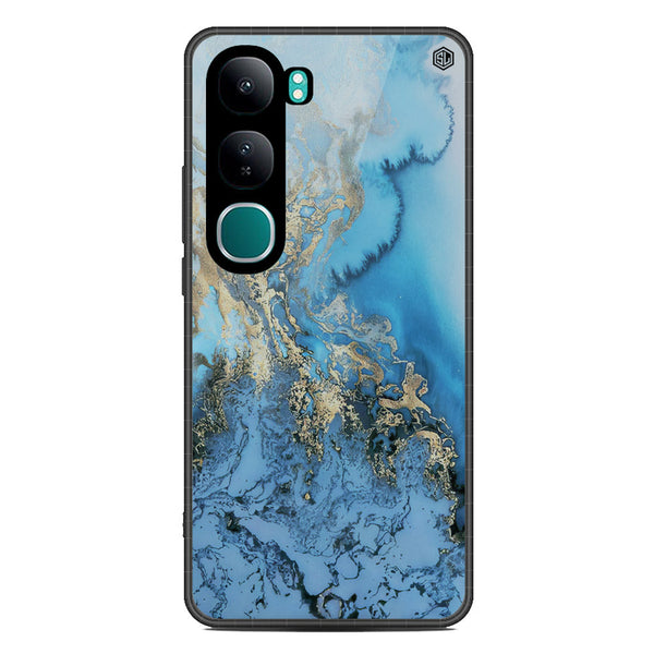 Marble Series Soft Phone Case - Metal Case - Design 2 - Vivo V40 Lite (IDN)