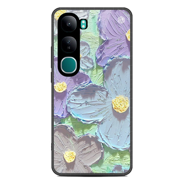 Floral Series Soft Phone Case - Metal Case - Design 1 - Vivo V40 Lite (IDN)