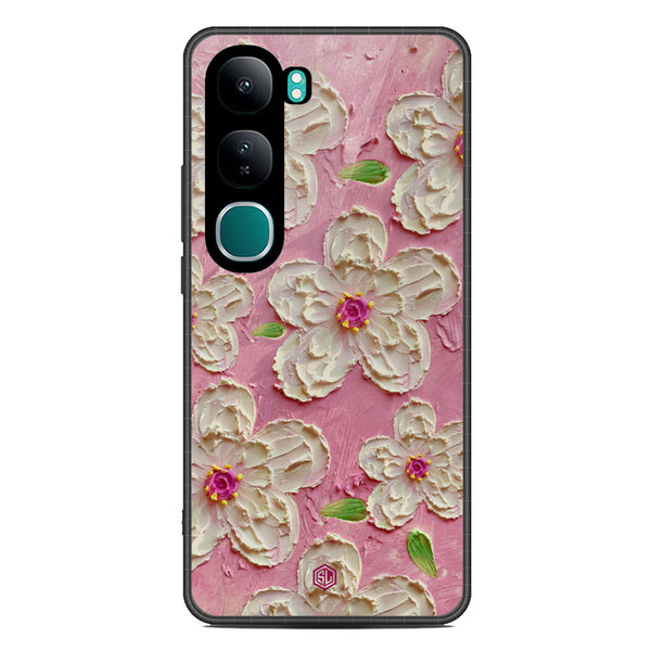 Floral Series Soft Phone Case - Metal Case - Design 5 - Vivo V40 Lite (IDN)