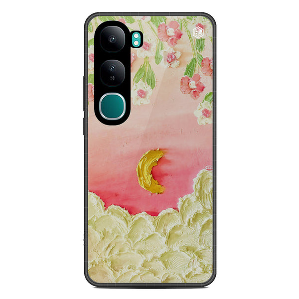 Floral Series Soft Phone Case - Metal Case - Design 7 - Vivo V40 Lite (IDN)