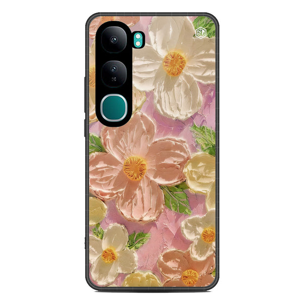 Floral Series Soft Phone Case - Metal Case - Design 11 - Vivo V40 Lite (IDN)