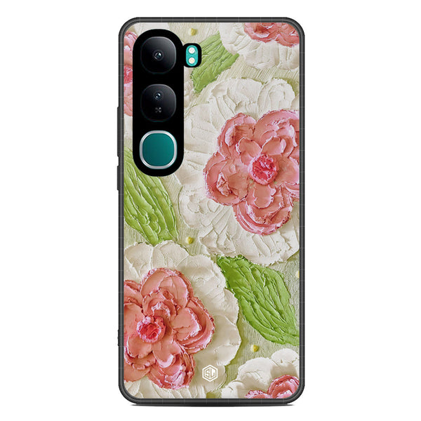 Floral Series Soft Phone Case - Metal Case - Design 13 - Vivo V40 Lite (IDN)
