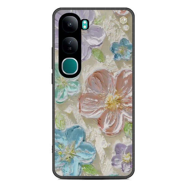 Floral Series Soft Phone Case - Metal Case - Design 14 - Vivo V40 Lite (IDN)