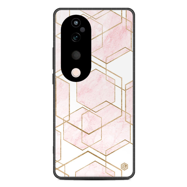 Stylish Marble Series Soft Phone Case - Metal Case - Design 3 - Vivo S19 Pro