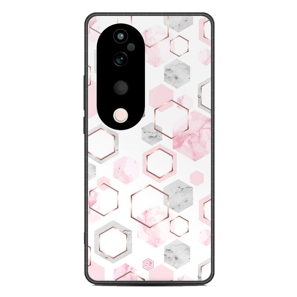 Stylish Marble Series Soft Phone Case - Metal Case - Design 4 - Vivo S19 Pro