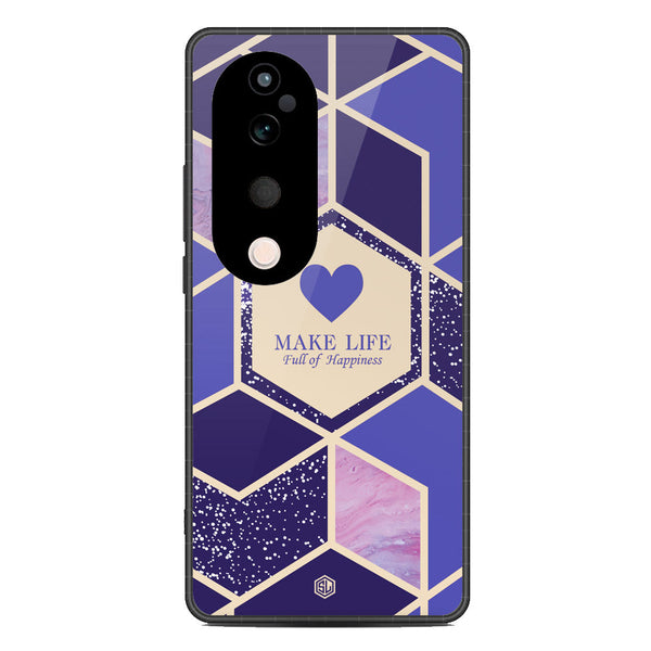 Happiness Series Soft Phone Case - Metal Case - Design 2 - Vivo S19 Pro